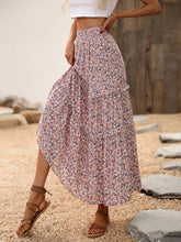 Holidaya Ditsy Floral Ruffle Hem Skirt Maxi Vacation Beach Outfits Women